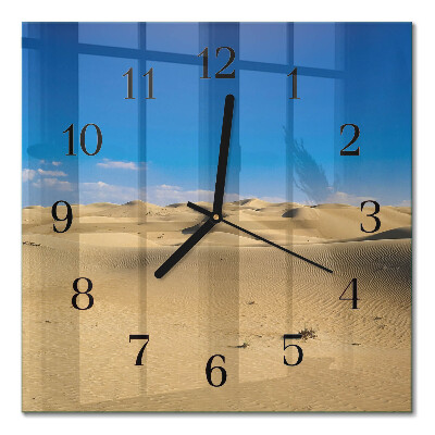 Quadratische wanduhr modern Wüste