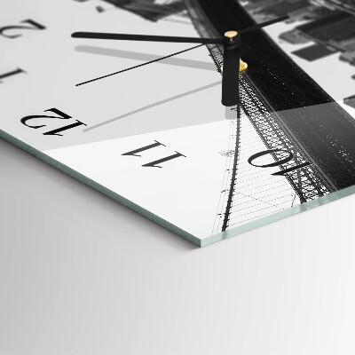 Quadratische wanduhr modern Brücke