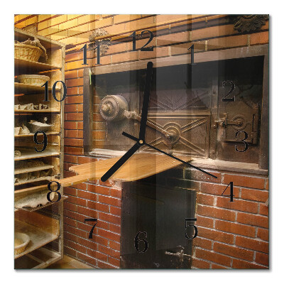Quadratische wanduhr modern Brotbackofen