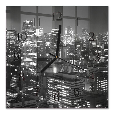 Wanduhr mit motiv quadratisch Horizont