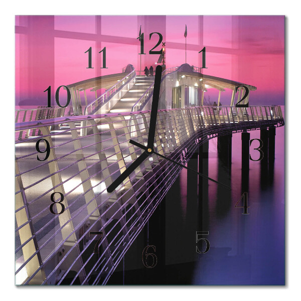 Quadratische wanduhr modern Pier