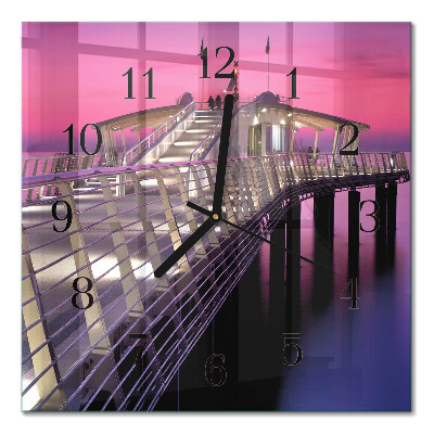 Quadratische wanduhr modern Pier