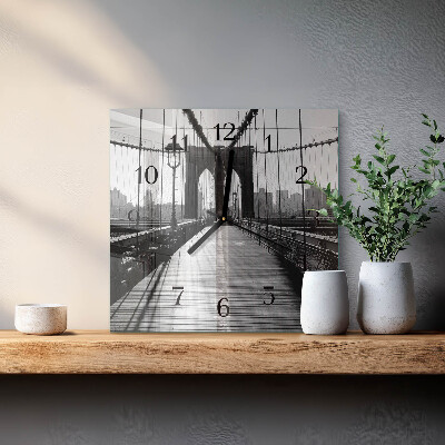 Glasuhr quadratisch Brücke