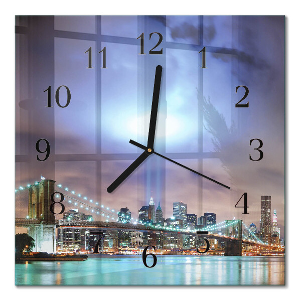 Moderne wanduhr quadratisch Nachthorizont
