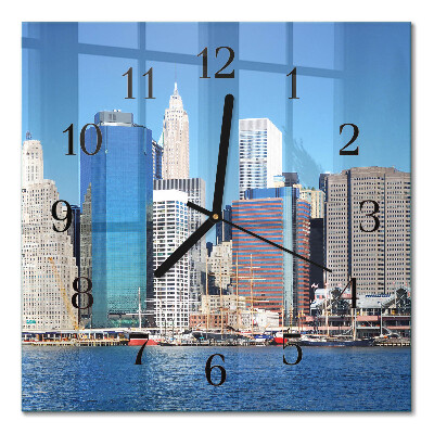 Quadratische wanduhr modern Horizont