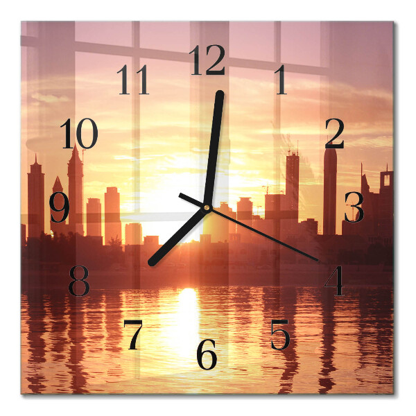 Quadratische wanduhr Horizont