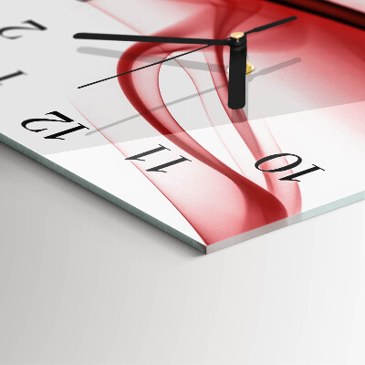 Quadratische wanduhr modern Abstrakte Linien