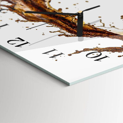 Quadratische wanduhr Wasser