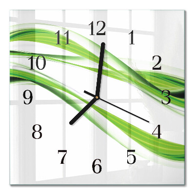 Quadratische wanduhr Abstrakte Linien