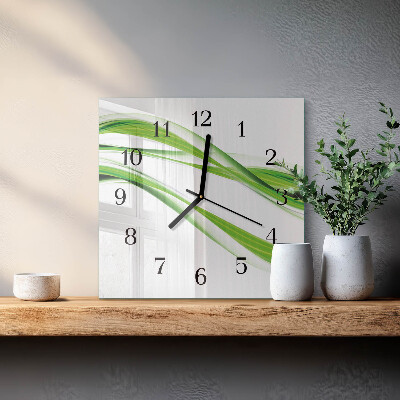 Quadratische wanduhr Abstrakte Linien