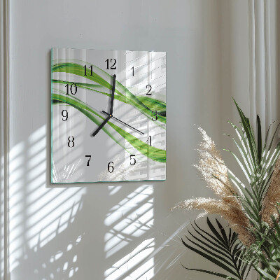 Quadratische wanduhr Abstrakte Linien
