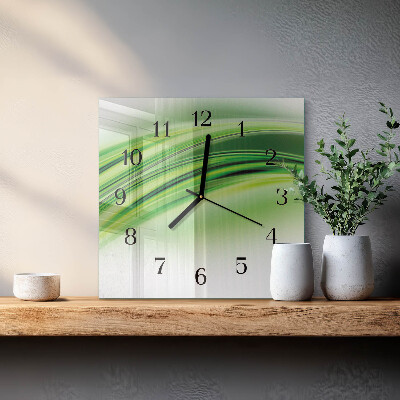 Glasuhr quadratisch Abstrakte Kunst