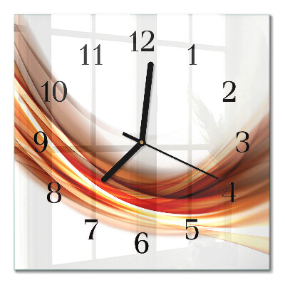 Wanduhr mit motiv quadratisch Abstrakte Linien