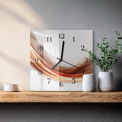 Wanduhr mit motiv quadratisch Abstrakte Linien