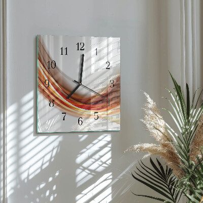 Wanduhr mit motiv quadratisch Abstrakte Linien