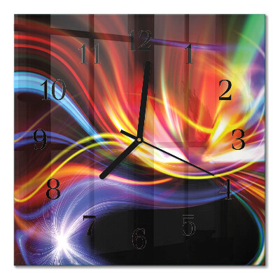 Quadratische wanduhr Abstrakte Kunst