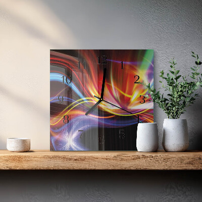 Quadratische wanduhr Abstrakte Kunst