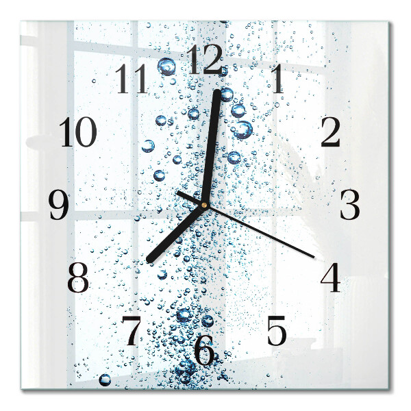 Wanduhr mit motiv quadratisch Wasser
