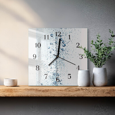 Wanduhr mit motiv quadratisch Wasser