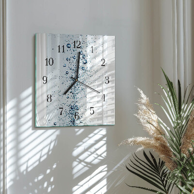 Wanduhr mit motiv quadratisch Wasser