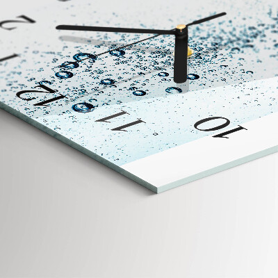 Wanduhr mit motiv quadratisch Wasser