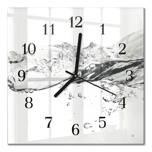 Quadratische wanduhr modern Wasser