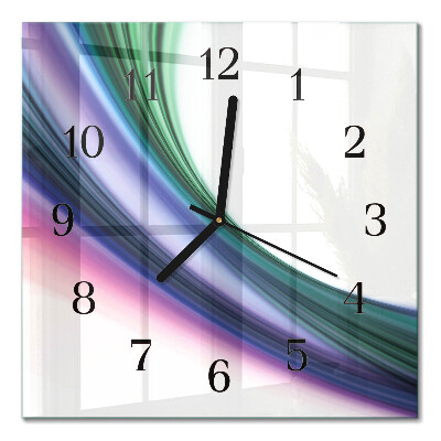 Quadratische wanduhr modern Abstrakte Linien