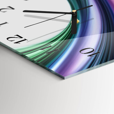 Quadratische wanduhr modern Abstrakte Linien