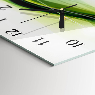 Quadratische wanduhr Abstrakte Linien