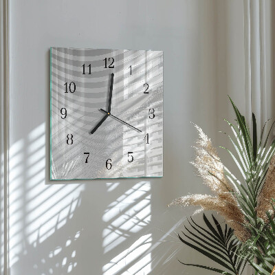Quadratische wanduhr Abstrakte Linien