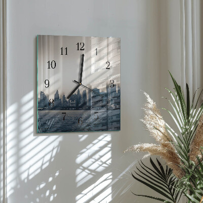 Quadratische wanduhr Horizont