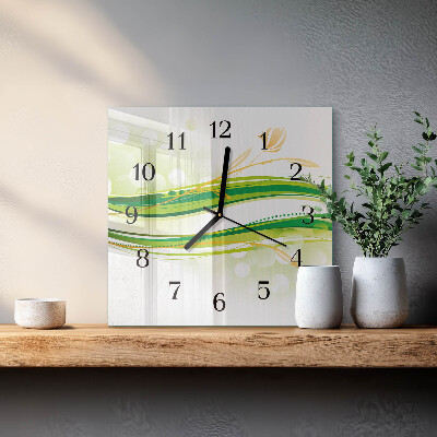 Wanduhr mit motiv quadratisch Abstrakte Linien