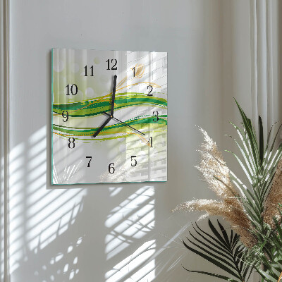 Wanduhr mit motiv quadratisch Abstrakte Linien