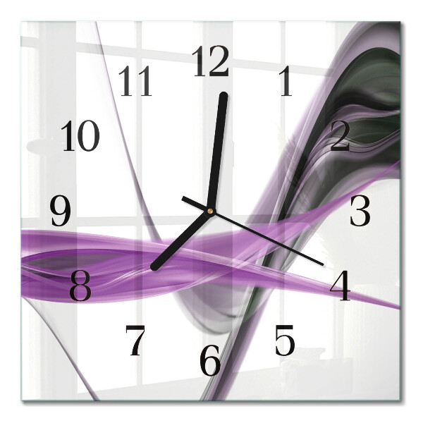 Moderne wanduhr quadratisch Abstrakter Rauch