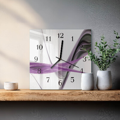 Moderne wanduhr quadratisch Abstrakter Rauch