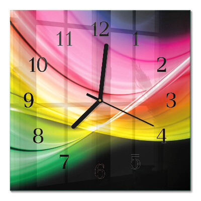 Wanduhr mit motiv quadratisch Abstrakte Linien
