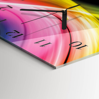 Wanduhr mit motiv quadratisch Abstrakte Linien