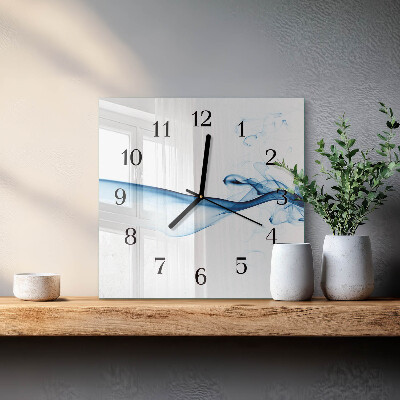Quadratische wanduhr modern Abstrakter Rauch