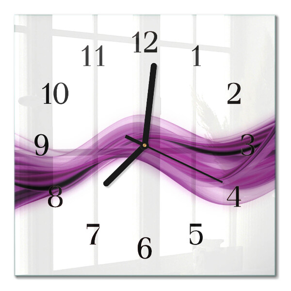 Quadratische wanduhr modern Abstrakte Linien