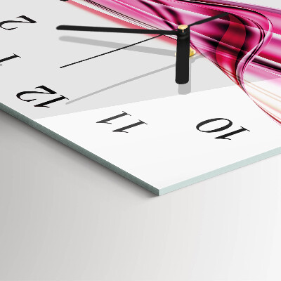 Quadratische wanduhr Abstrakte Linien