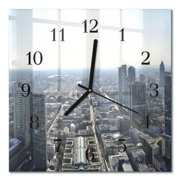 Quadratische wanduhr Horizont
