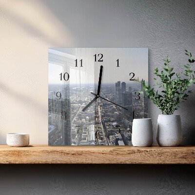 Quadratische wanduhr Horizont