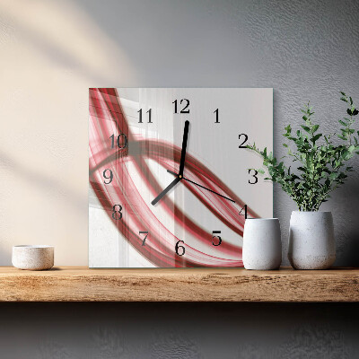 Moderne wanduhr quadratisch Abstrakte Linien