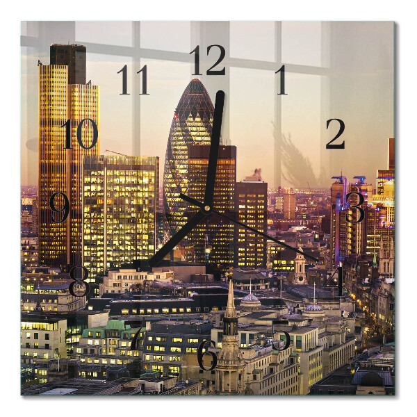 Quadratische wanduhr London