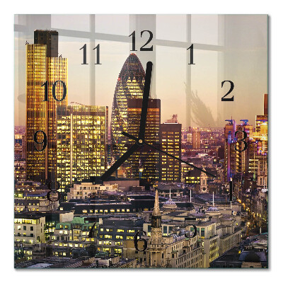 Quadratische wanduhr London