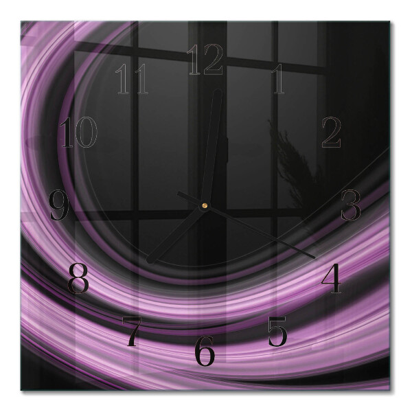 Quadratische wanduhr modern Abstrakte Linien