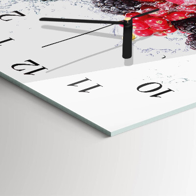 Moderne wanduhr quadratisch Obst