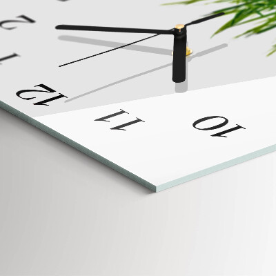 Quadratische wanduhr modern Gras