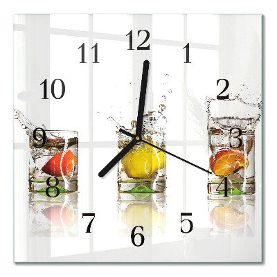 Quadratische wanduhr modern Fruchtbecher