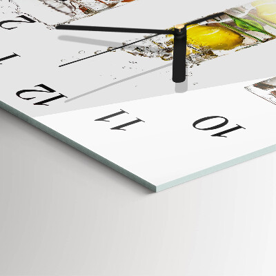 Quadratische wanduhr modern Fruchtbecher